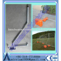 Temporary Construction Fence Hot Dipped galvanizado 3,5 mm de diâmetro 60 * 150 mm Tamanho da malha 2,1 * 2,4 m 32 milímetros Tubo